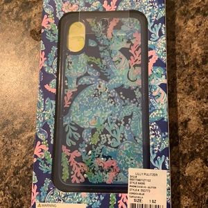 NWT and New in Box Lilly Pulitzer Turtle Villa Glitter IPhone Case X/XS $29